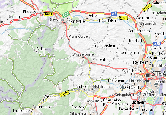 Karte Stadtplan Wasselonne