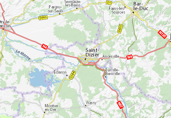 Karte Stadtplan Saint-Dizier