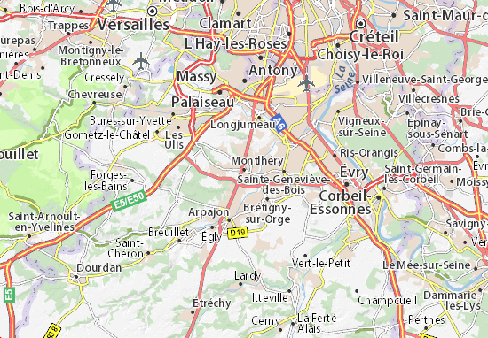 Mapa Montlhéry