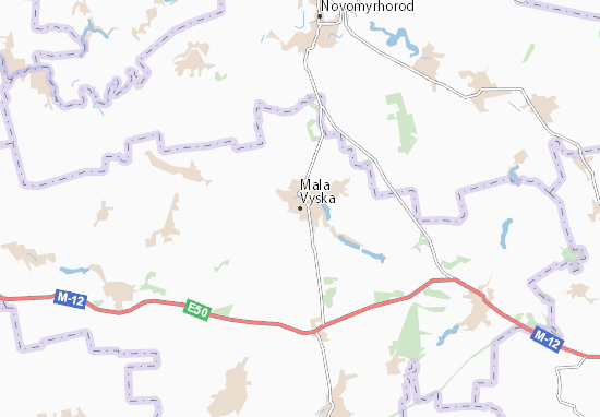 Karte Stadtplan Mala Vyska