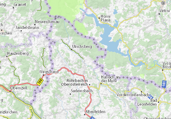 Karte Stadtplan Aigen im Mühlkreis