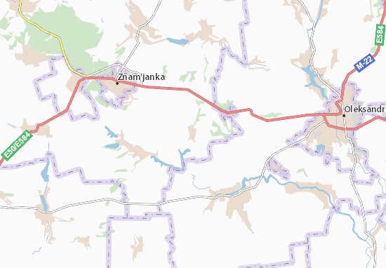 Karte Stadtplan Pantaziivka