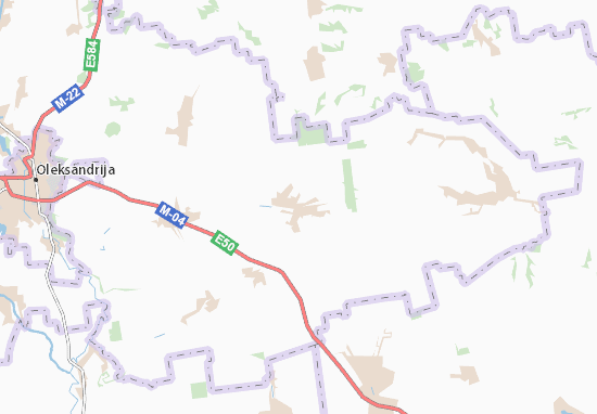Karte Stadtplan Chervona Kam&#x27;yanka