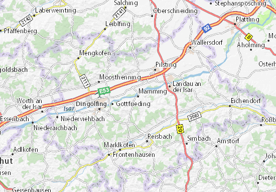Karte Stadtplan Mamming