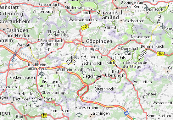 Kaart Plattegrond Eschenbach