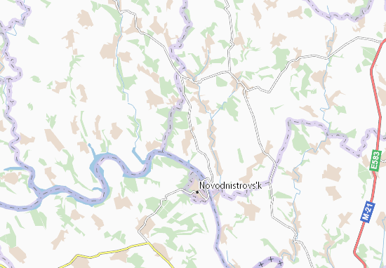 Karte Stadtplan Naddnistryans&#x27;ke