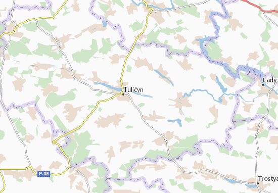 Kaart Plattegrond Kynashiv