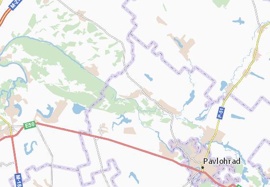 Karte Stadtplan Kocherezhky
