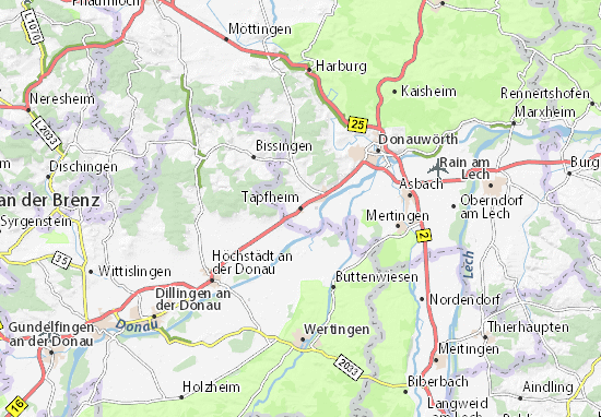 Tapfheim Map