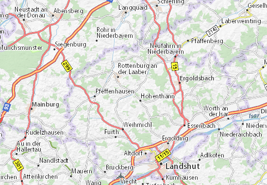 Kaart Plattegrond Türkenfeld