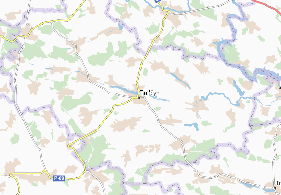 Karte Stadtplan Tul&#x27;čyn