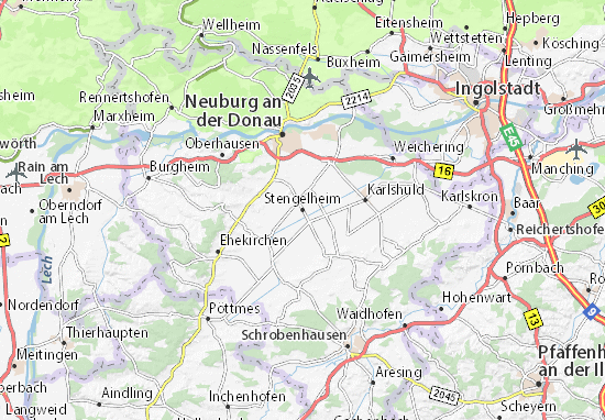 Karte Stadtplan Stengelheim
