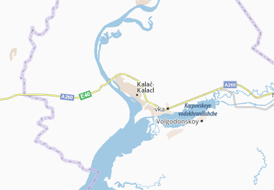 Karte Stadtplan Kalač-na-Donu