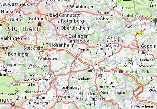 Karte Stadtplan Köngen