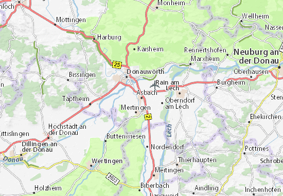 Karte Stadtplan Asbach