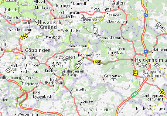 Karte Stadtplan Böhmenkirch