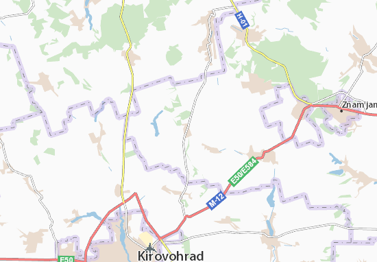 Karte Stadtplan Trepivka