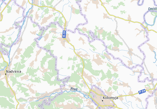 Kaart Plattegrond Lisnyi Khlibychyn