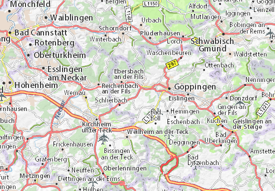 Karte Stadtplan Albershausen