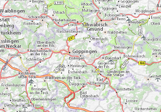 Karte Stadtplan Eislingen