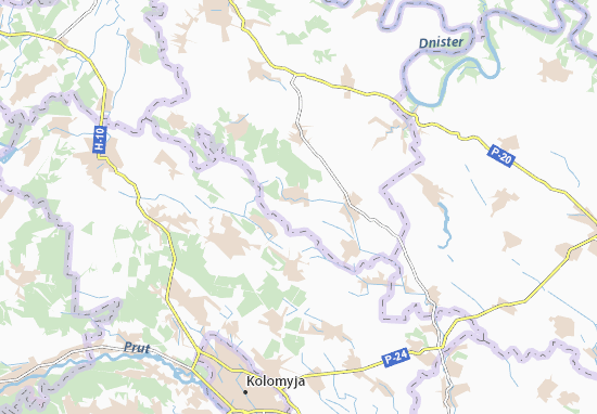 Karte Stadtplan Zhukiv