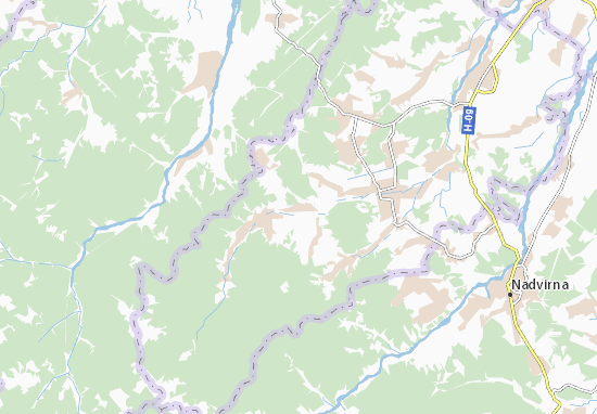 Karte Stadtplan Yablun&#x27;ka