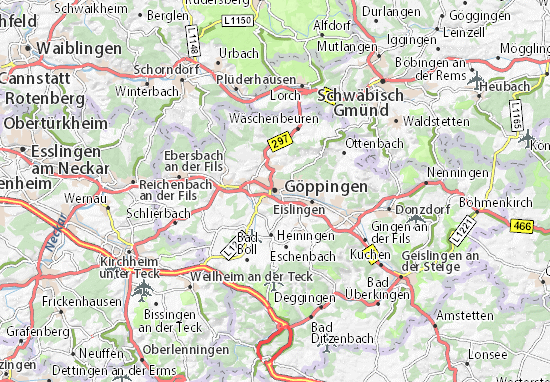Karte Stadtplan Göppingen