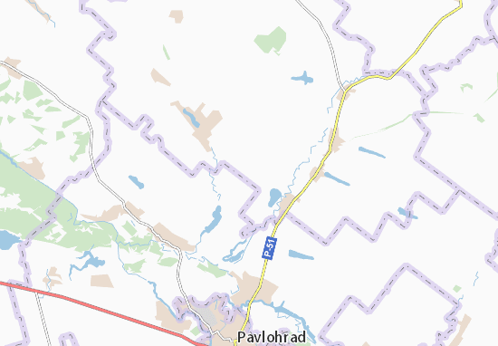 Karte Stadtplan Shyroka Balka