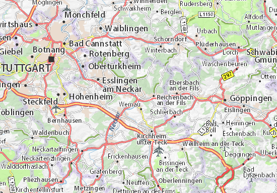 Karte Stadtplan Plochingen