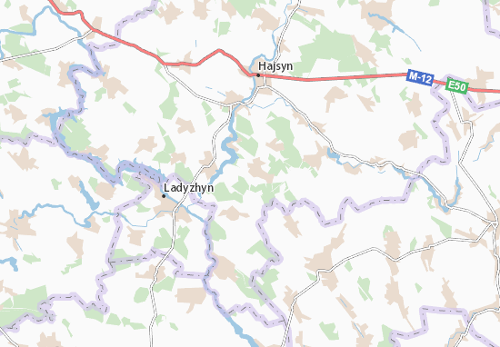 Karte Stadtplan Zherdenivka