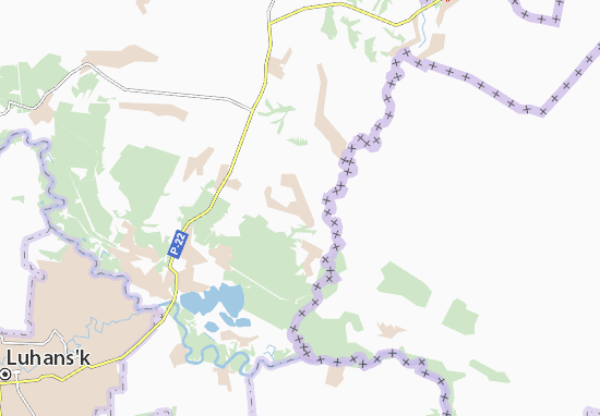 Mapa Komyshne