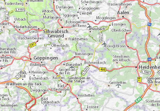 Karte Stadtplan Lauterstein
