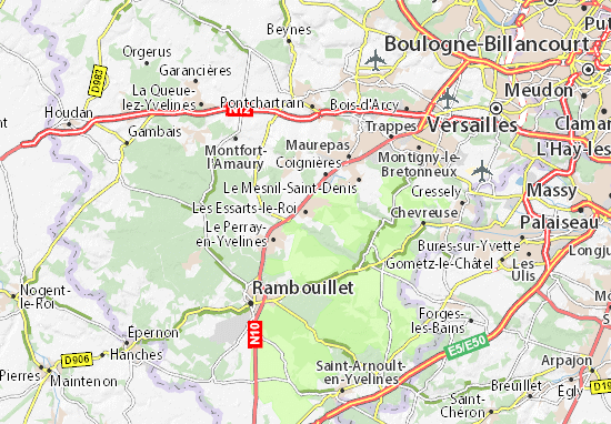 Karte Stadtplan Les Essarts-le-Roi