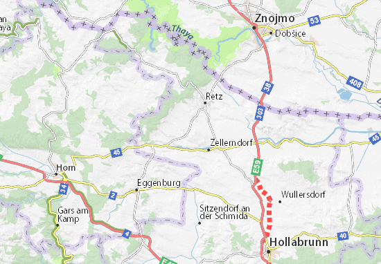Pillersdorf Map