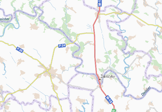 Karte Stadtplan Ivane-Zolote