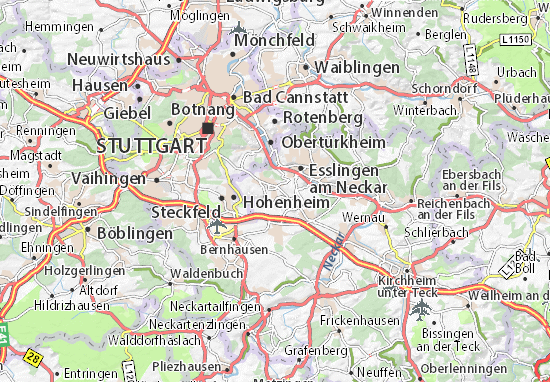 Karte Stadtplan Ostfildern