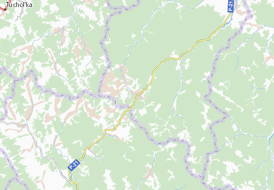 Kaart Plattegrond Vyškiv