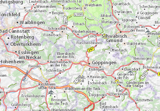 Karte Stadtplan Wangen