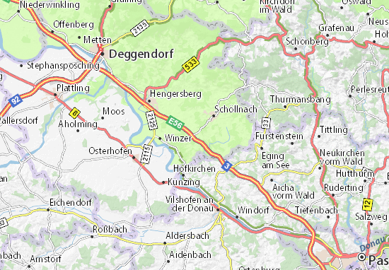Iggensbach Map