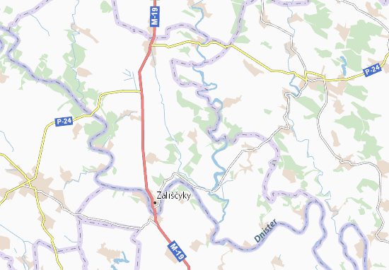 Karte Stadtplan Blyshchanka
