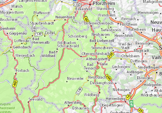 Mapa Oberreichenbach