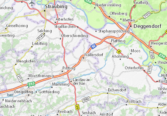 Kaart Plattegrond Wallersdorf