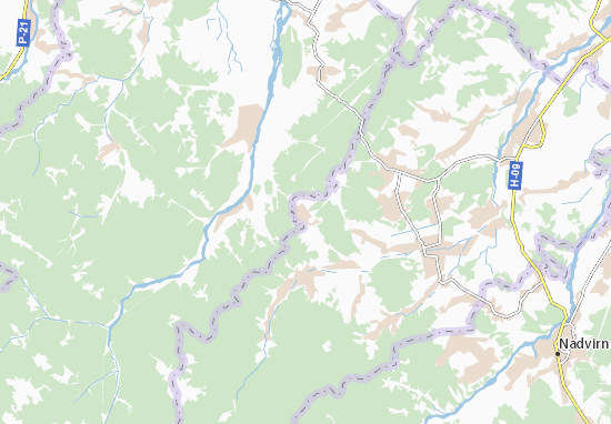 Kaart Plattegrond Lukvytsya