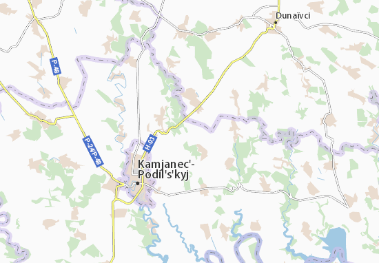 Karte Stadtplan Korchivka