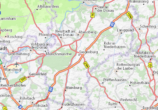 Kaart Plattegrond Siegenburg