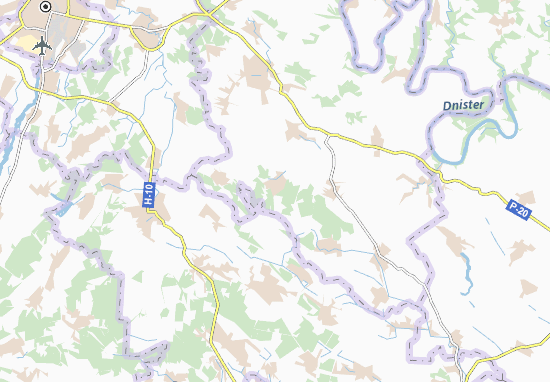 Karte Stadtplan Bortnyky