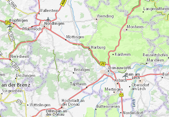 Karte Stadtplan Mauren