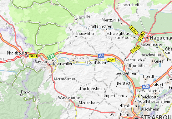 Mapa Melsheim