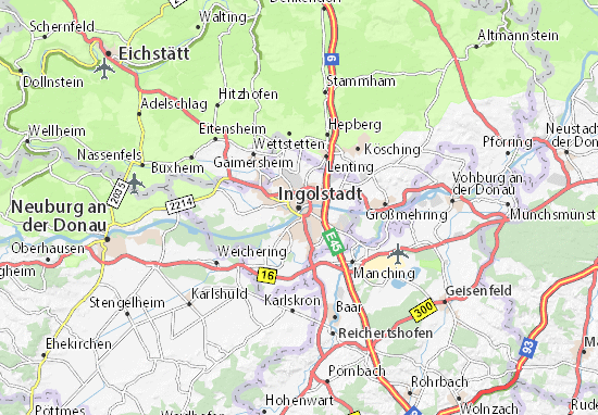 Karte Stadtplan Ingolstadt