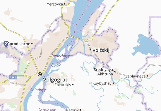 Kaart Plattegrond Lebyazh&#x27;ya Polyana